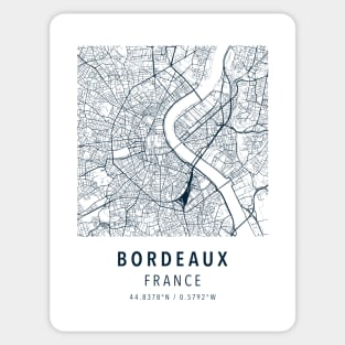 bordeaux simple map Sticker